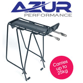 Azur Rear Touring Pannier Carrier Rack Alloy Disc Brake Compatable Black